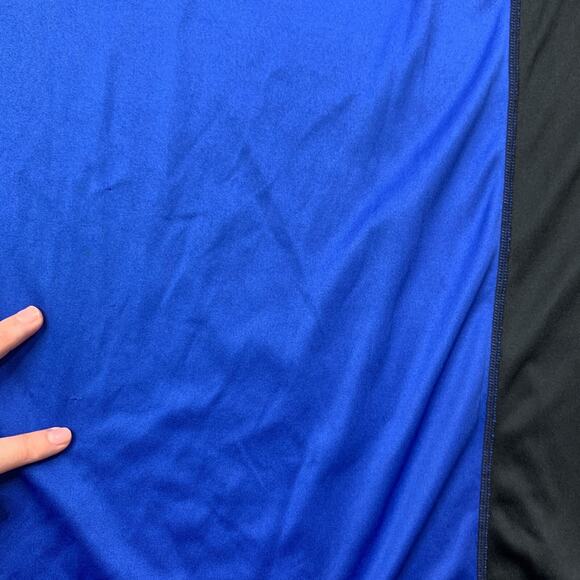 TSLA Swim Shirt Mens XS Extra Small Blue Black Short Sleeve Loose Fit Rashguard - Picture 8 of 13